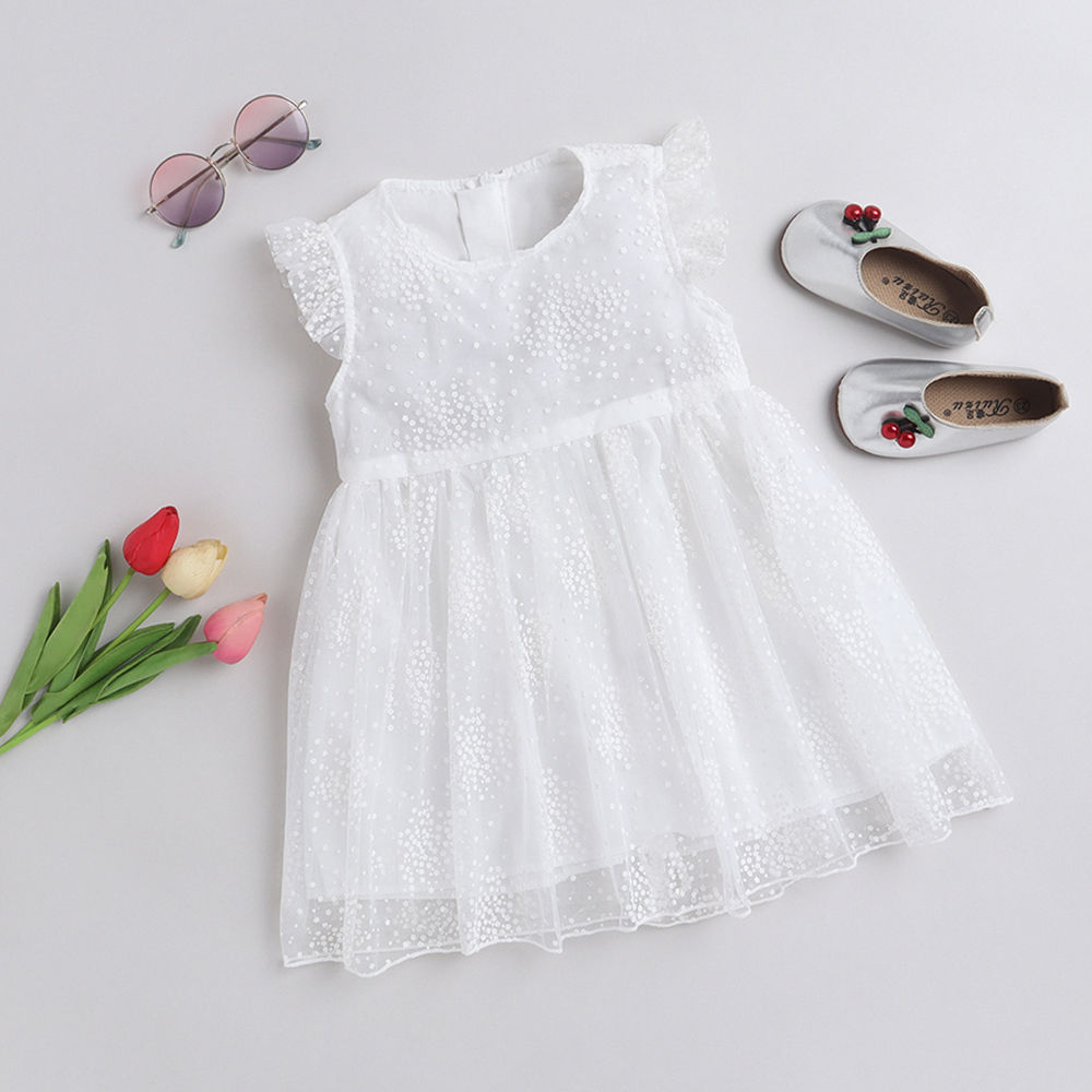 Girls white dress clearance casual