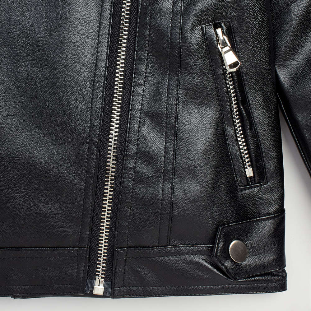 Shop Online Boys Black Full-Sleeve Solid Jacket at ₹1829