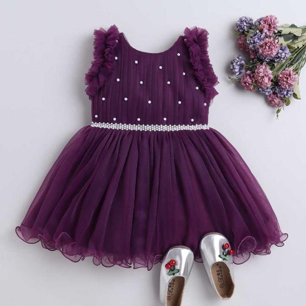 Cloudy Puffy Tulle Kids Dress Big Bow Baby Girl Birthday Party Gown  Photoshoot New Year Flower Girl Dress - Girls Casual Dresses - AliExpress