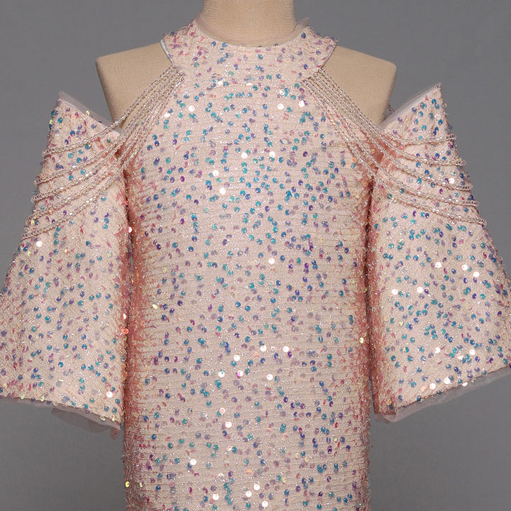 Girls Sequin Embellished Premium Party Dress