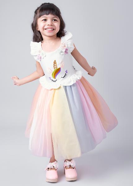 unicorn birthday dress india Girl's Rainbow Unicorn Birthday Outfit – Squishy Cheeks