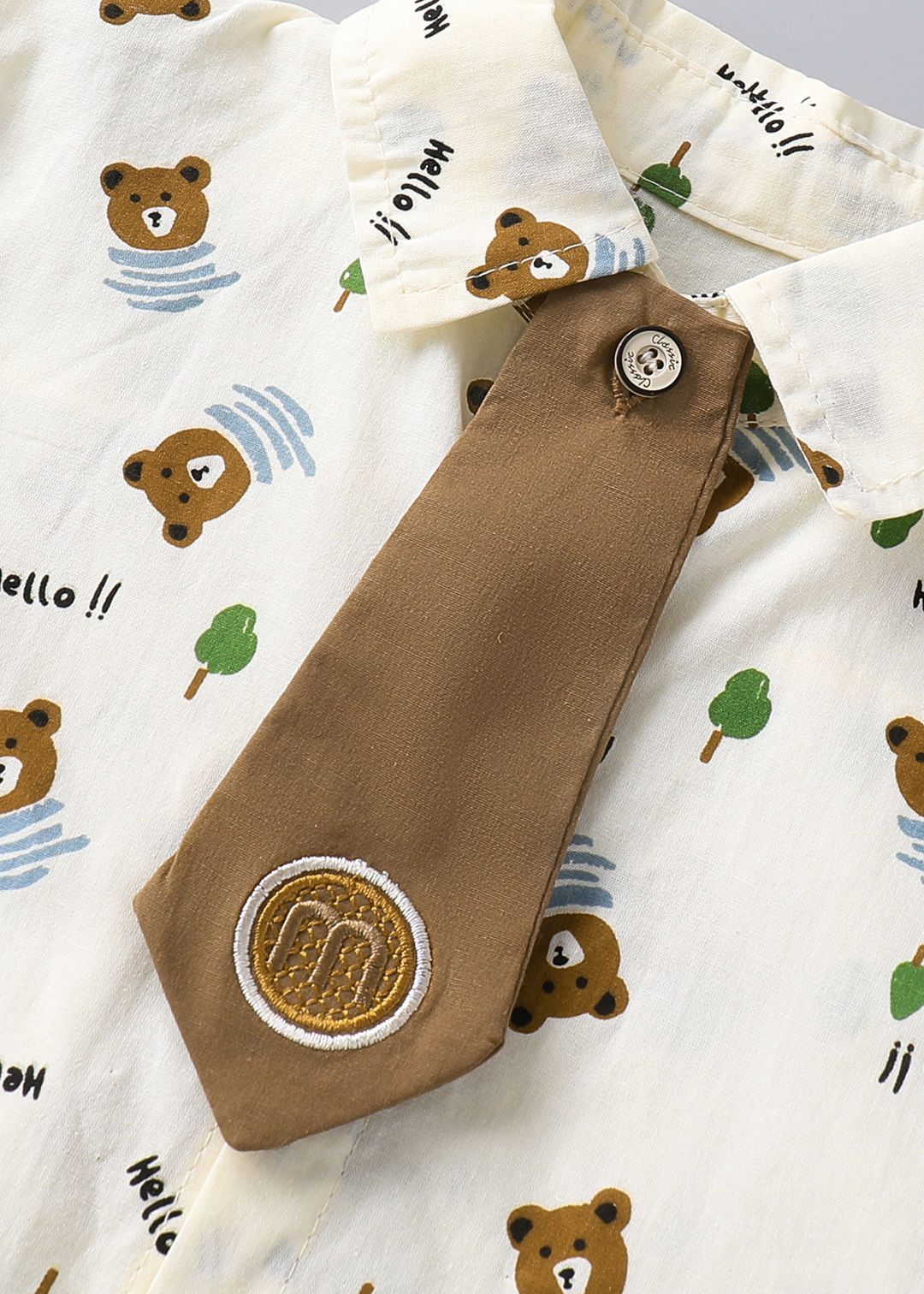 Shop Online 2-Pc Bear Printed Formal Set at ₹807