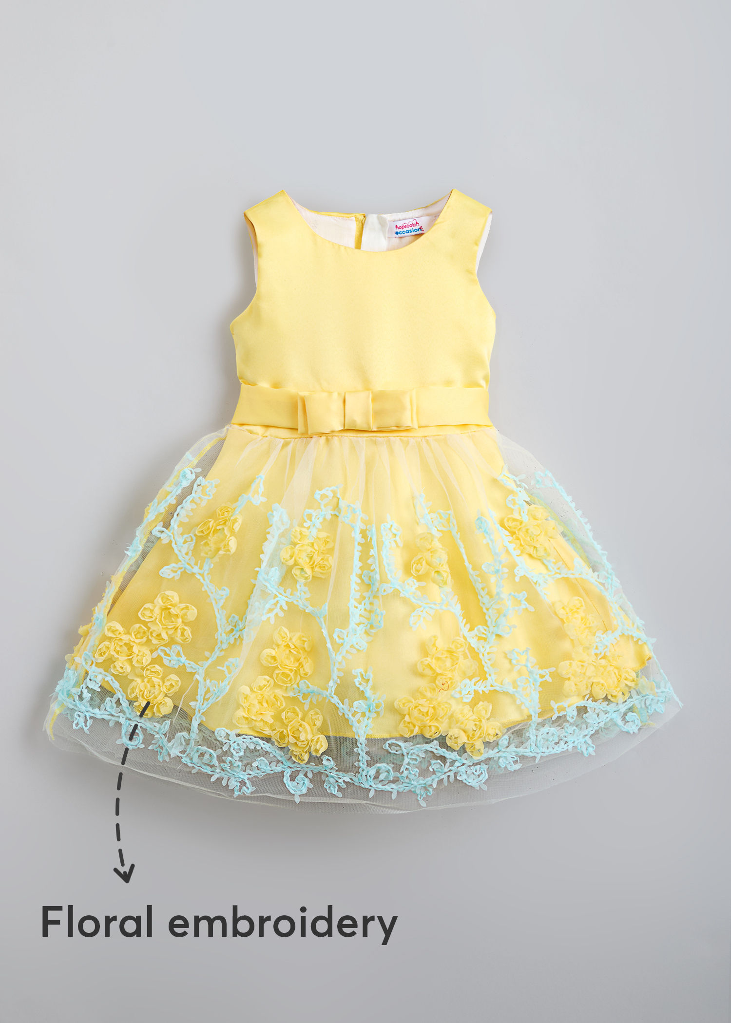 Floral Applique Party Dress