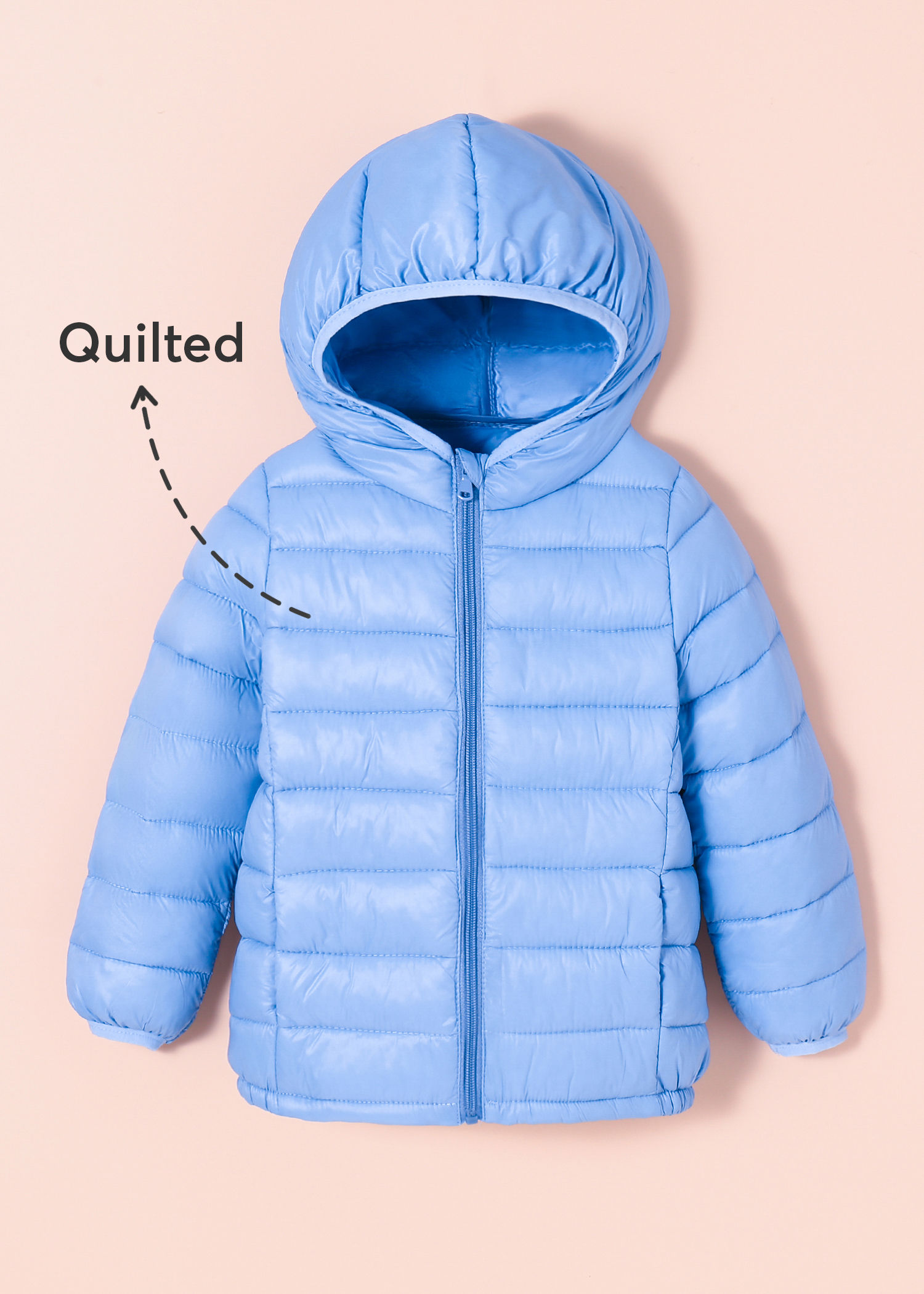 Shop Online Hooded Puffer Jacket at ₹1123