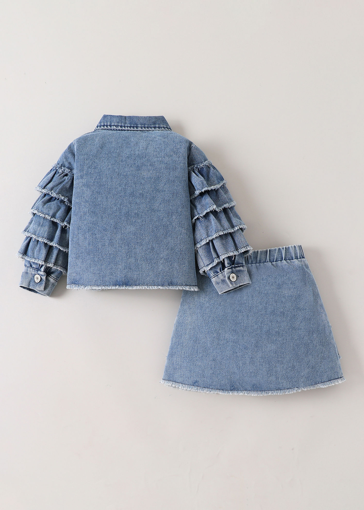 Shop Online 2-Pc Ruffle Embellished Skirt Set at ₹1399