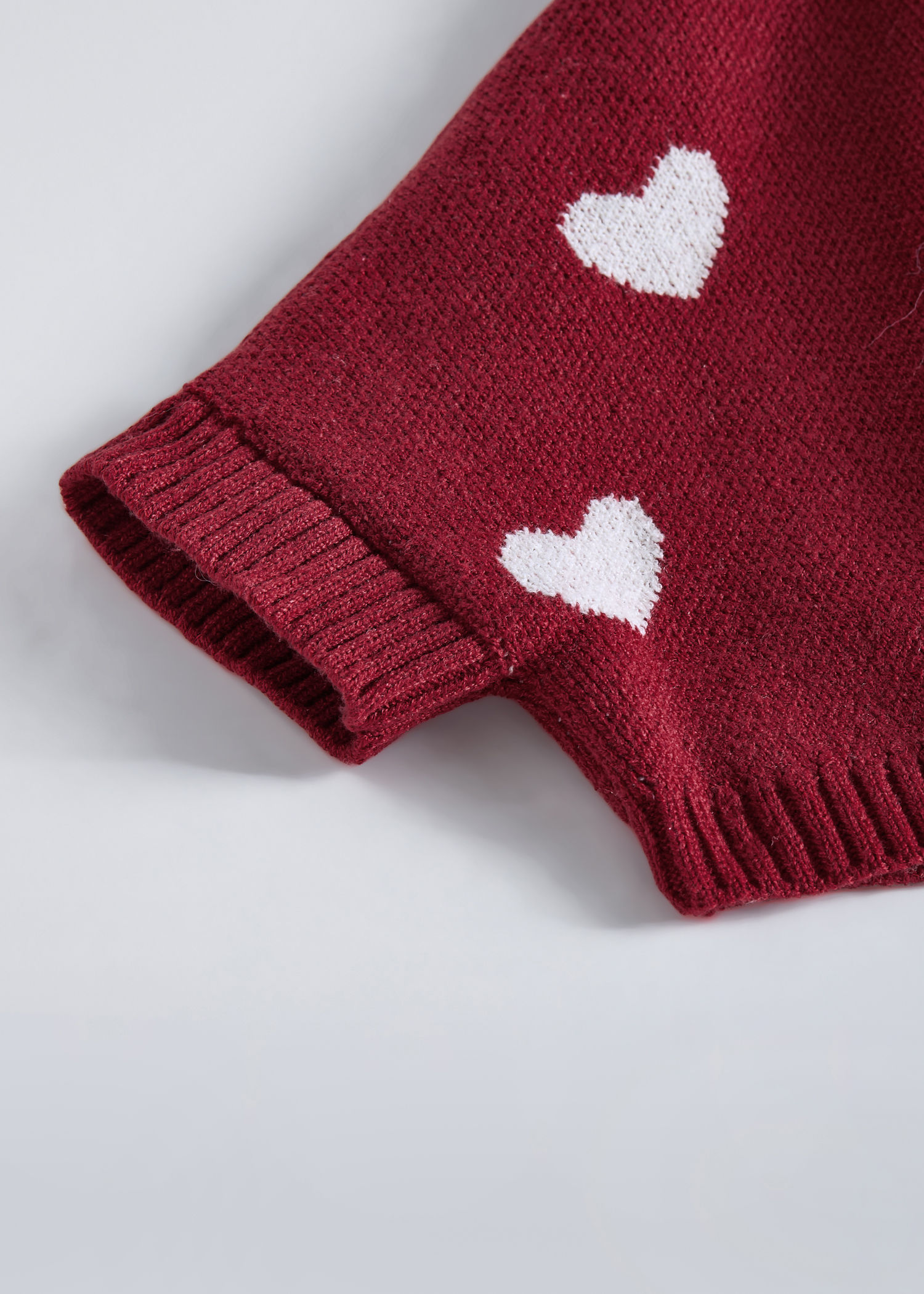 Shop Online 2-Pc Heart Print Hooded Sweater & Skirt at ₹1247